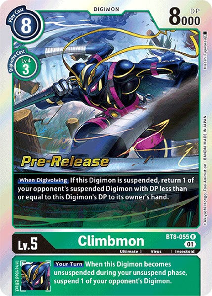 Climbmon [BT8-055] [New Awakening Pre-Release Cards] | Event Horizon Hobbies CA