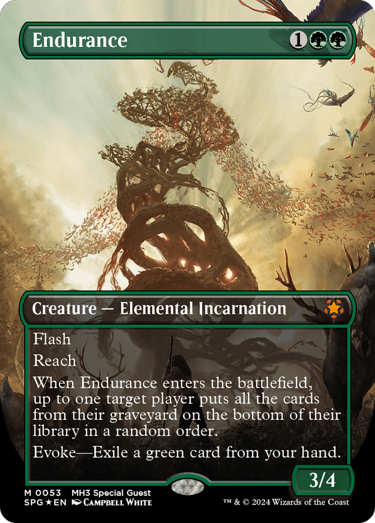 Endurance (Borderless) (Textured Foil) [Modern Horizons 3 Special Guests] | Event Horizon Hobbies CA