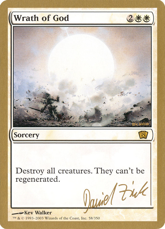 Wrath of God (Daniel Zink) [World Championship Decks 2003] | Event Horizon Hobbies CA