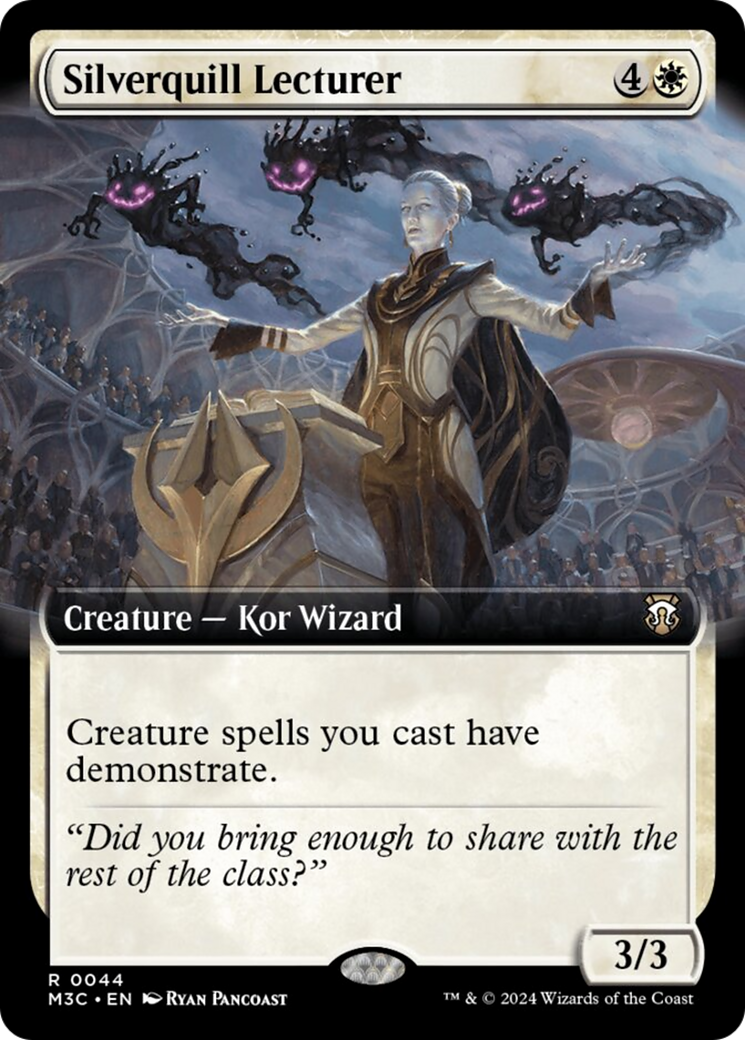 Silverquill Lecturer (Extended Art) [Modern Horizons 3 Commander] | Event Horizon Hobbies CA