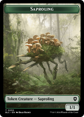 Saproling // Treasure Double-Sided Token [Bloomburrow Commander Tokens] | Event Horizon Hobbies CA