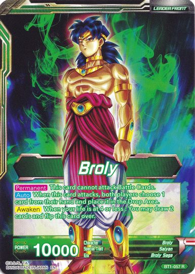 Broly // Broly, The Legendary Super Saiyan (Collector's Selection Vol. 1) (BT1-057) [Promotion Cards] | Event Horizon Hobbies CA