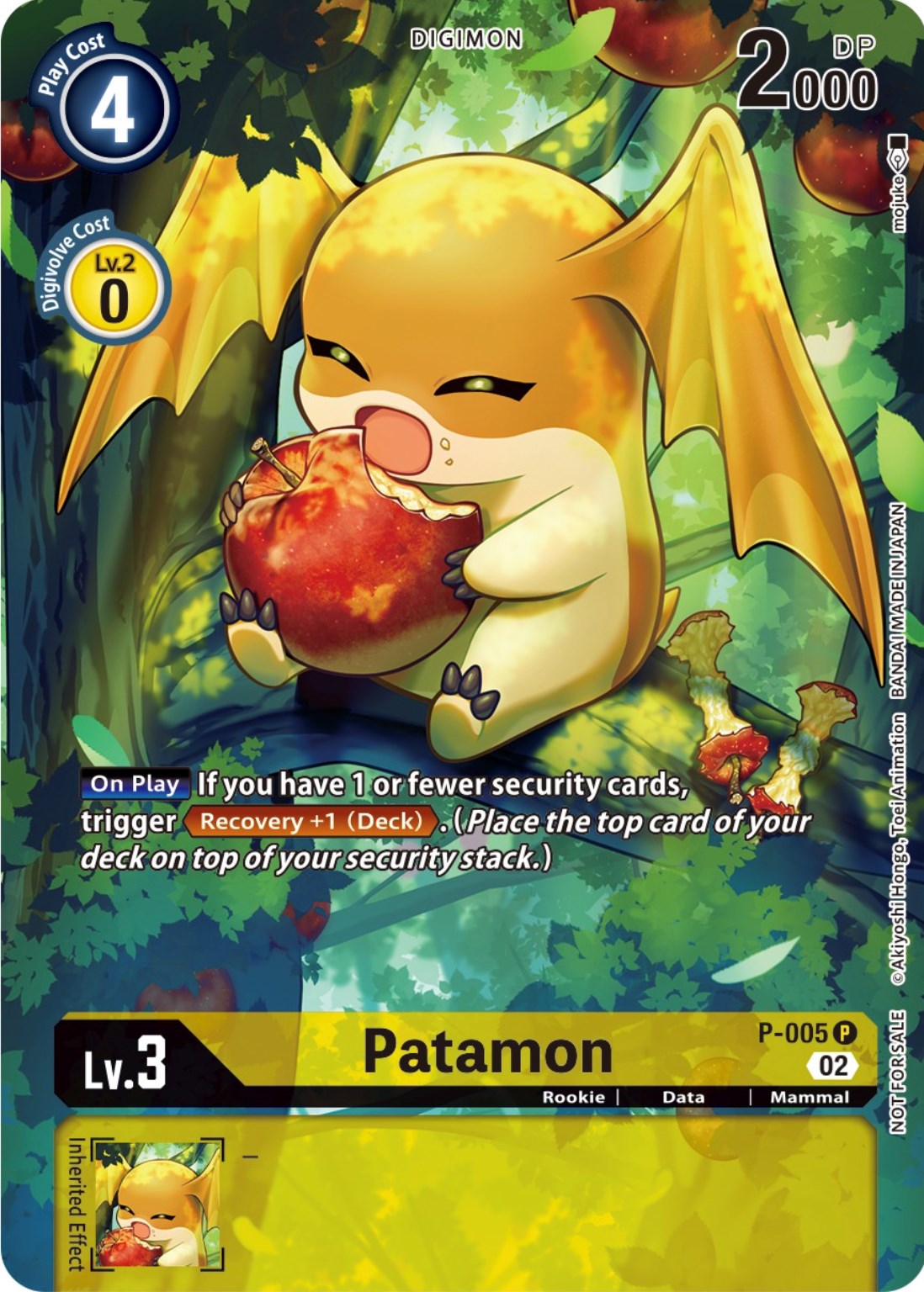 Patamon [P-005] (Digimon Illustration Competition Promotion Pack) [Promotional Cards] | Event Horizon Hobbies CA