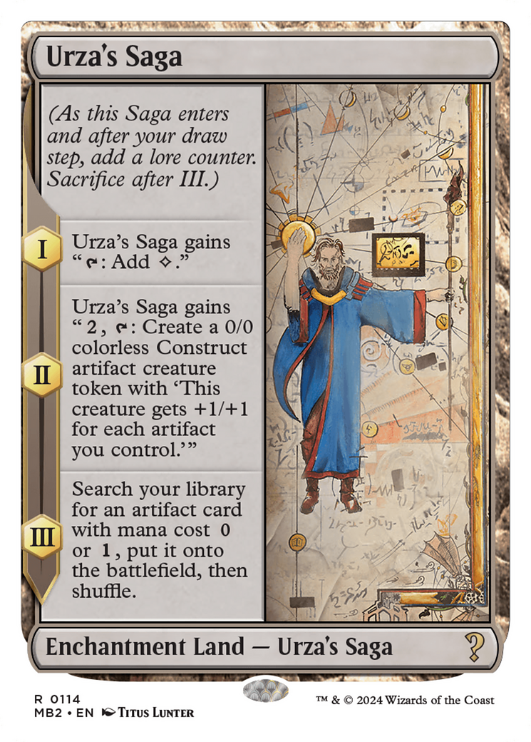 Urza's Saga (White Border) [Mystery Booster 2] | Event Horizon Hobbies CA