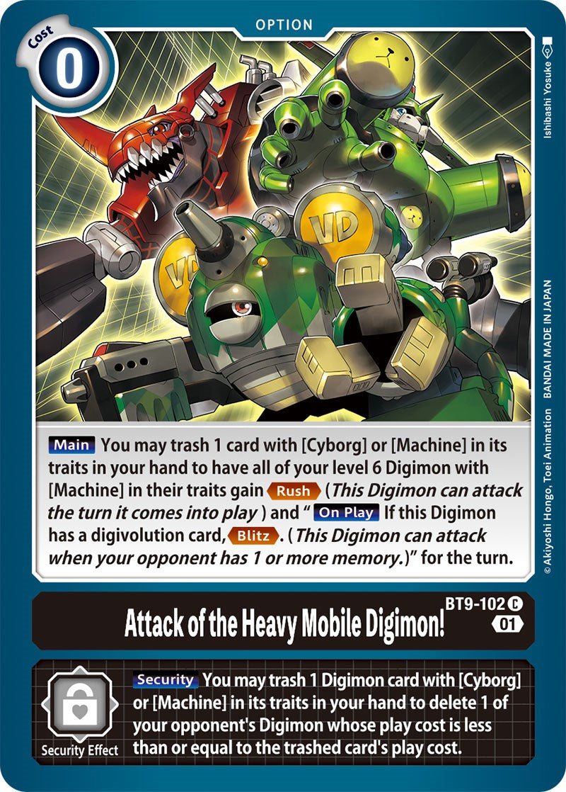 Attack of the Heavy Mobile Digimon! [BT9-102] [X Record] | Event Horizon Hobbies CA