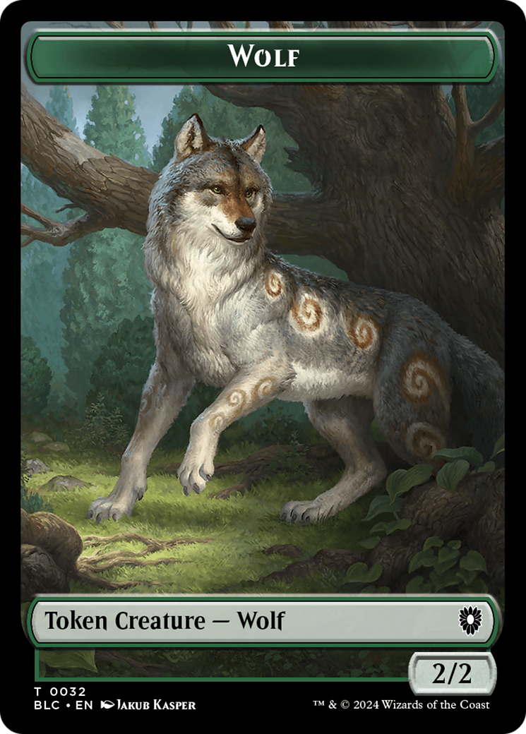 Goat // Wolf (032) Double-Sided Token [Bloomburrow Commander Tokens] | Event Horizon Hobbies CA