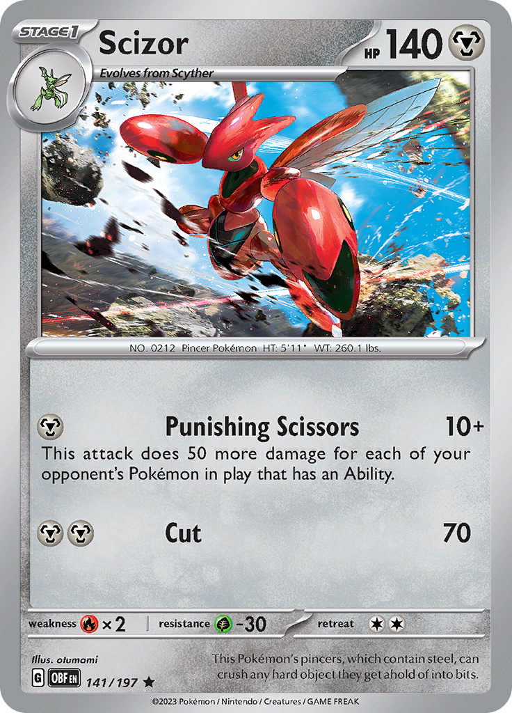 Scizor (141/197) [Scarlet & Violet: Obsidian Flames] | Event Horizon Hobbies CA