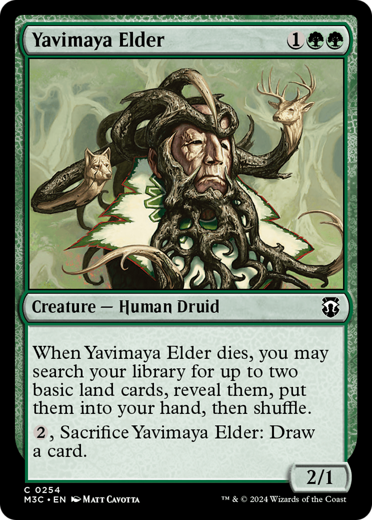 Yavimaya Elder (Ripple Foil) [Modern Horizons 3 Commander] | Event Horizon Hobbies CA