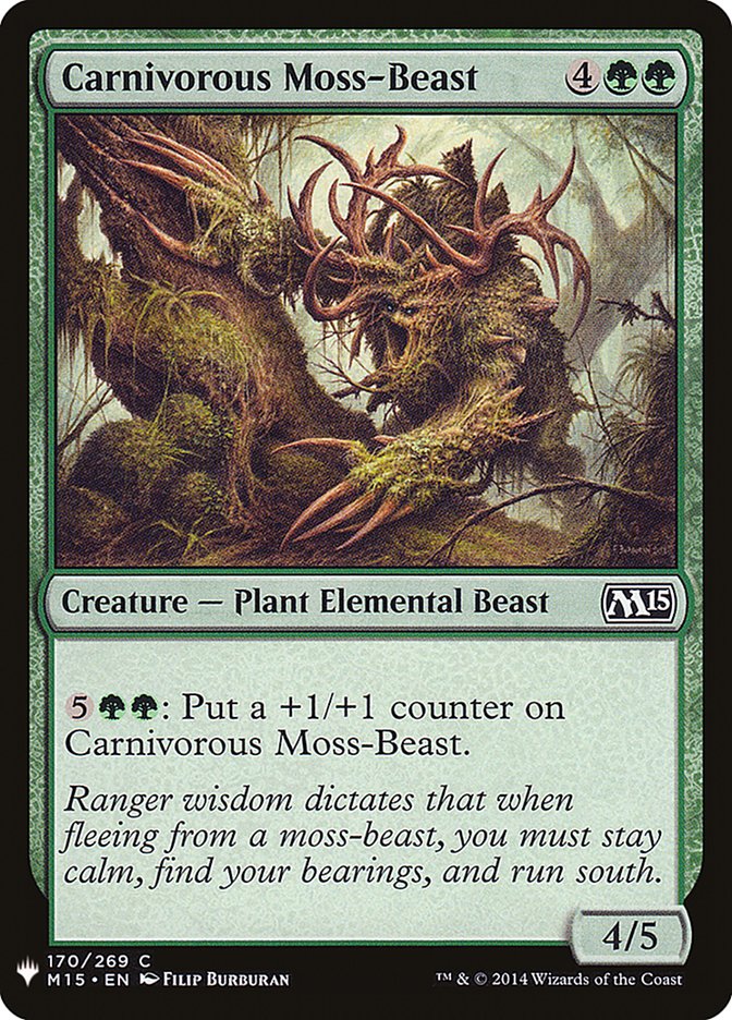 Carnivorous Moss-Beast [Mystery Booster] | Event Horizon Hobbies CA