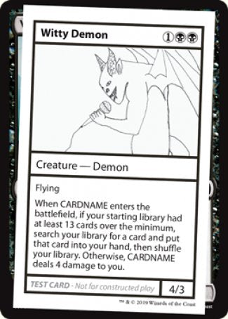 Witty Demon (2021 Edition) [Mystery Booster Playtest Cards] | Event Horizon Hobbies CA