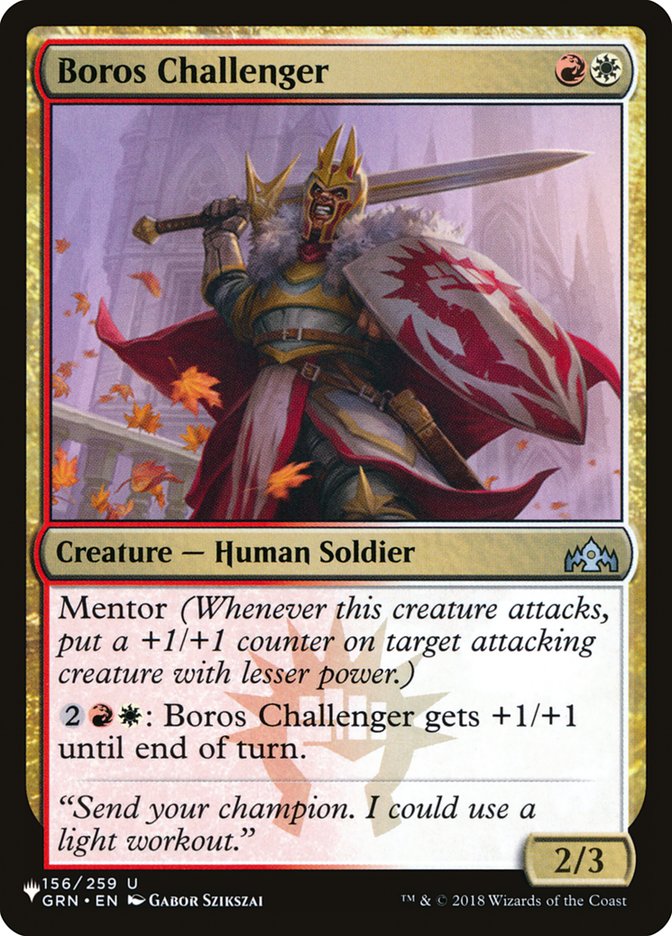 Boros Challenger [The List] | Event Horizon Hobbies CA