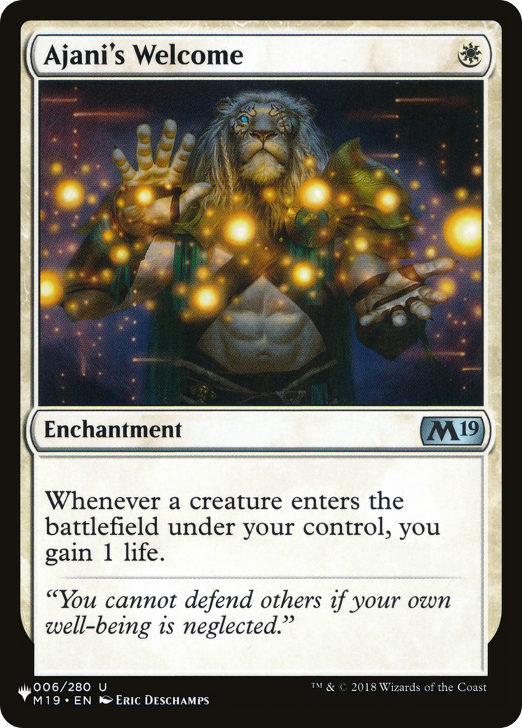 Ajani's Welcome [The List] | Event Horizon Hobbies CA