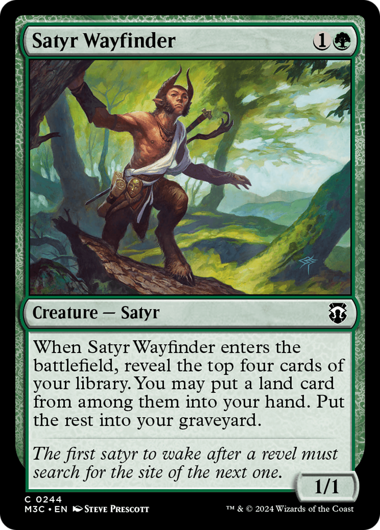 Satyr Wayfinder (Ripple Foil) [Modern Horizons 3 Commander] | Event Horizon Hobbies CA