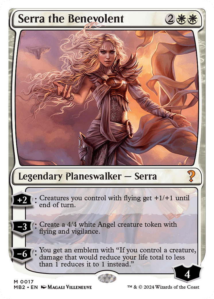 Serra the Benevolent (White Border) [Mystery Booster 2] | Event Horizon Hobbies CA