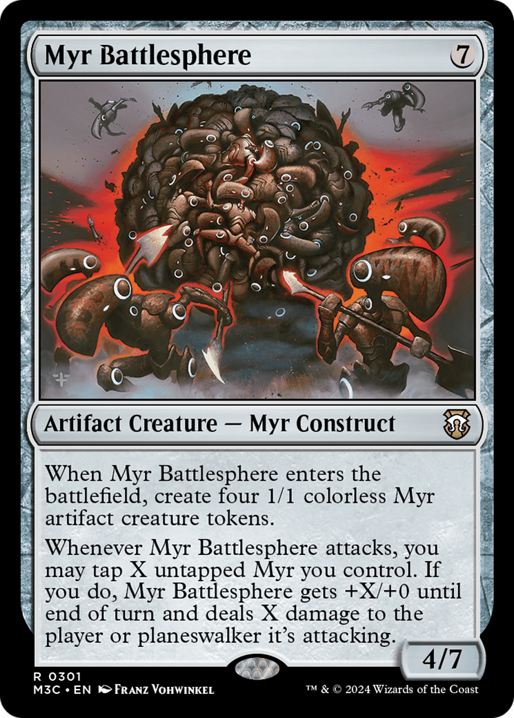 Myr Battlesphere (Ripple Foil) [Modern Horizons 3 Commander] | Event Horizon Hobbies CA