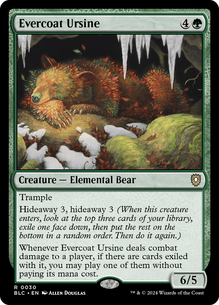 Evercoat Ursine [Bloomburrow Commander] | Event Horizon Hobbies CA