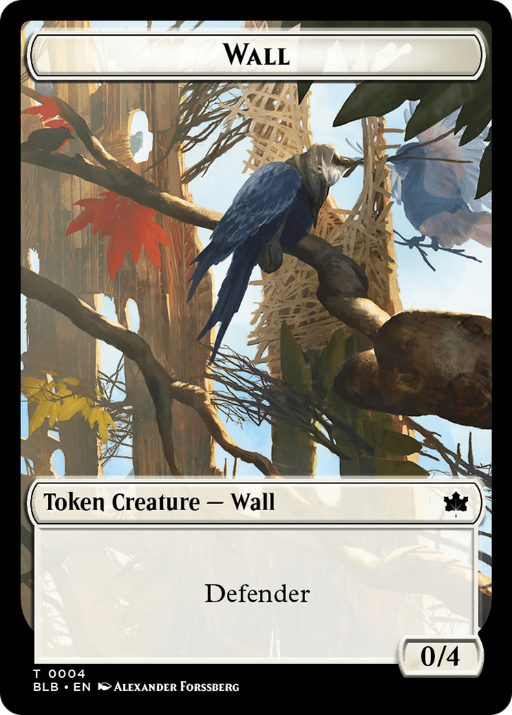 Wall // Intrepid Rabbit Double-Sided Token [Bloomburrow Tokens] | Event Horizon Hobbies CA