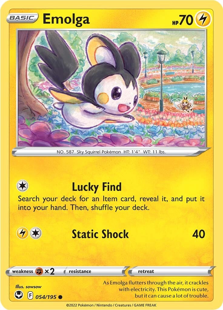 Emolga (054/195) [Sword & Shield: Silver Tempest] | Event Horizon Hobbies CA