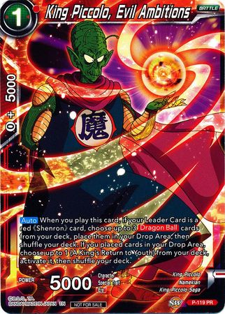 King Piccolo, Evil Ambitions (Power Booster) (P-119) [Promotion Cards] | Event Horizon Hobbies CA