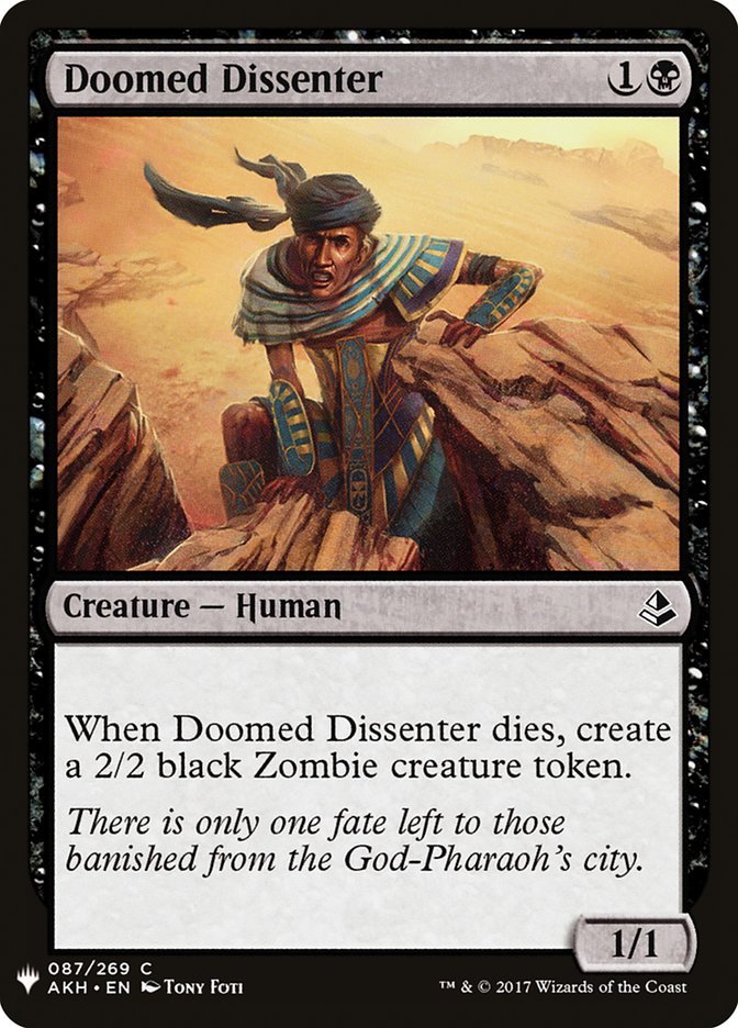 Doomed Dissenter [Mystery Booster] | Event Horizon Hobbies CA