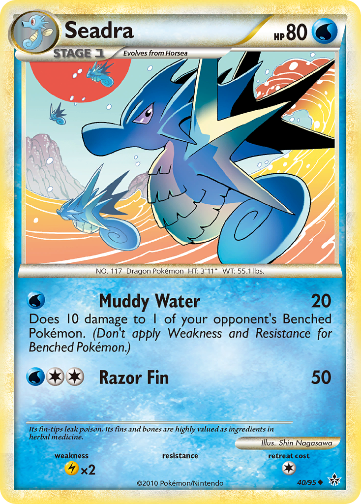 Seadra (40/95) [HeartGold & SoulSilver: Unleashed] | Event Horizon Hobbies CA