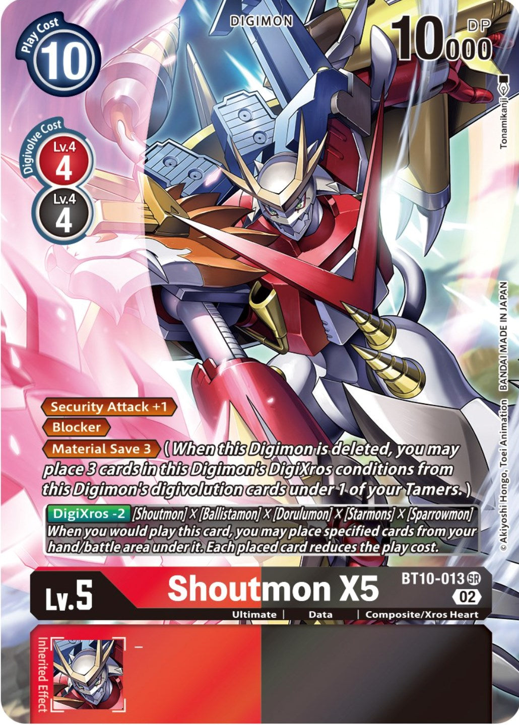 Shoutmon X5 [BT10-013] (Alternate Art) [Xros Encounter] | Event Horizon Hobbies CA