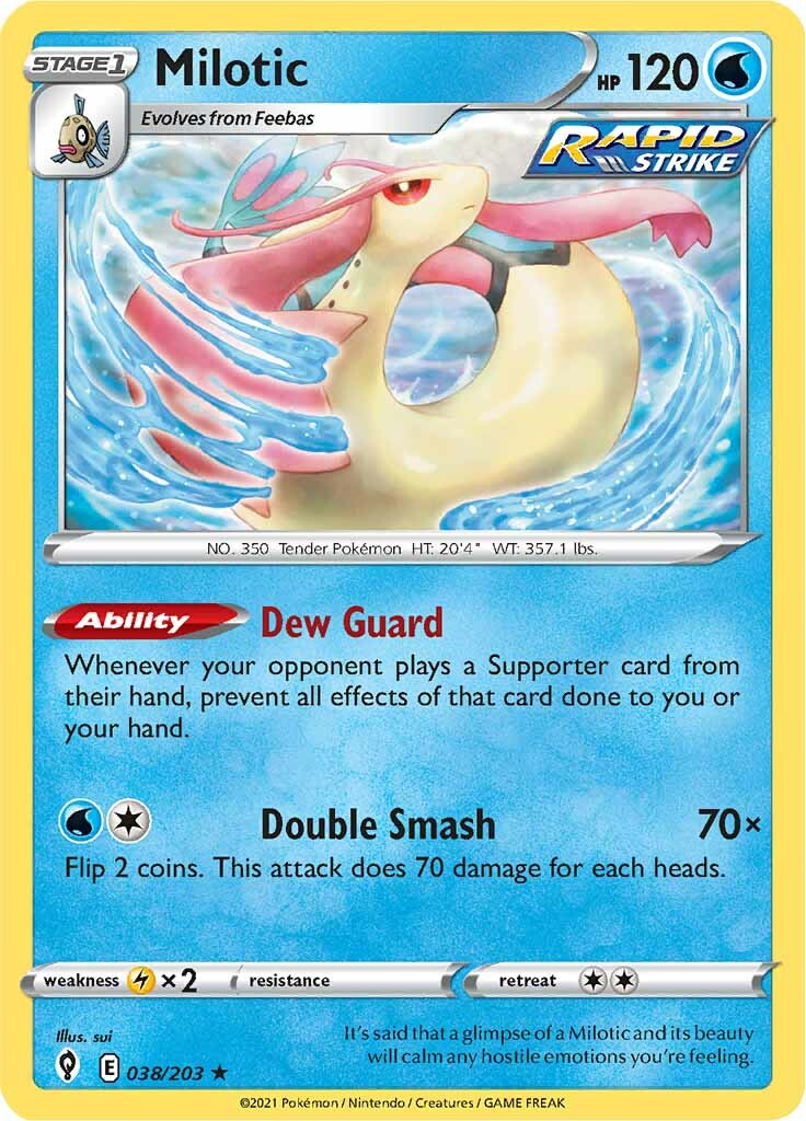 Milotic (038/203) [Sword & Shield: Evolving Skies] | Event Horizon Hobbies CA