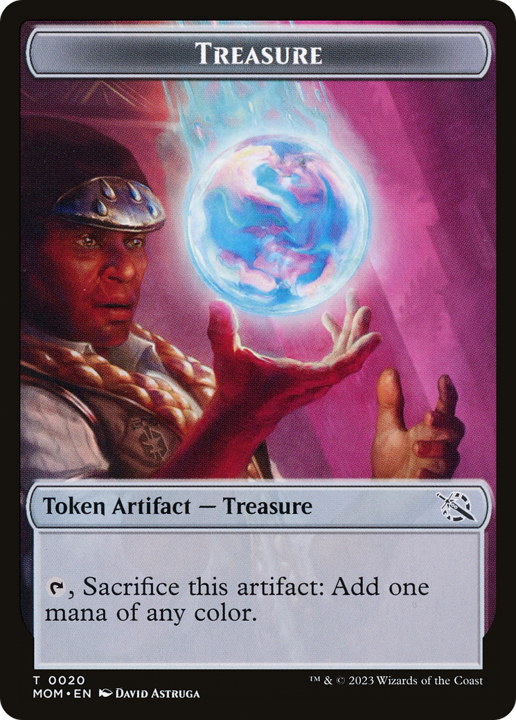 Treasure (20) // Phyrexian Saproling Double-Sided Token [March of the Machine Tokens] | Event Horizon Hobbies CA