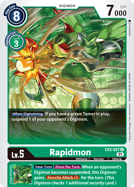 Rapidmon [EX2-027] [Digital Hazard] | Event Horizon Hobbies CA