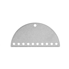 Beading - Earring - Pendant Half-Moon Semicircle (Silver) | Event Horizon Hobbies CA