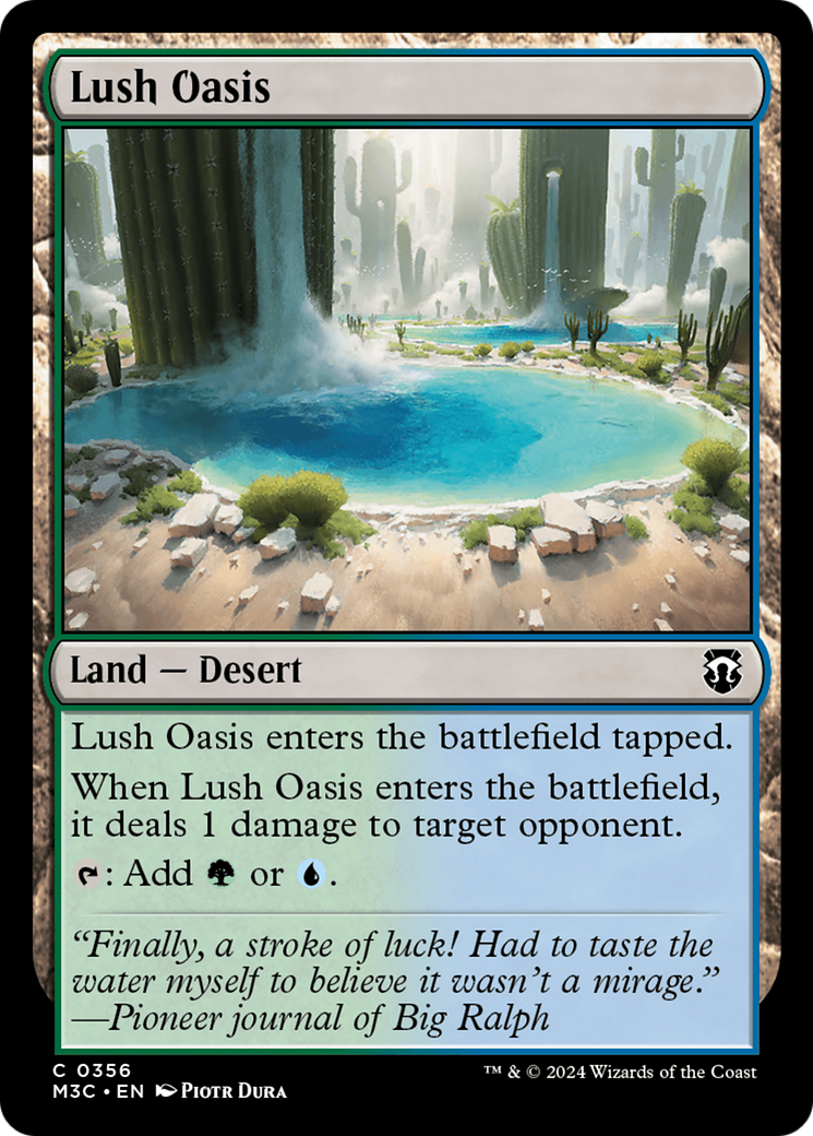 Lush Oasis (Ripple Foil) [Modern Horizons 3 Commander] | Event Horizon Hobbies CA