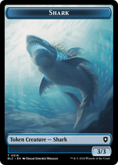 Elemental // Shark Double-Sided Token [Bloomburrow Commander Tokens] | Event Horizon Hobbies CA