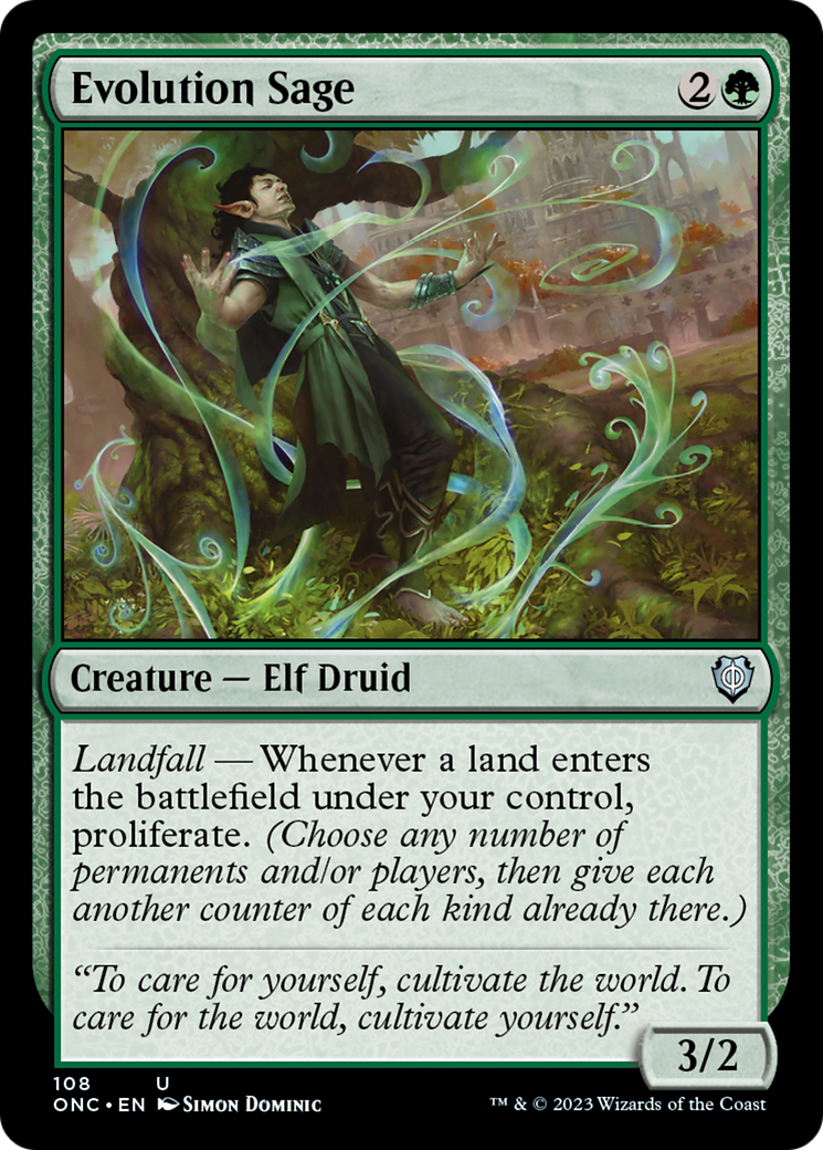 Evolution Sage [Phyrexia: All Will Be One Commander] | Event Horizon Hobbies CA