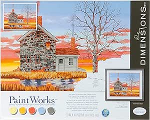 PaintWorks - Paint By Numbers - Home at Sunset