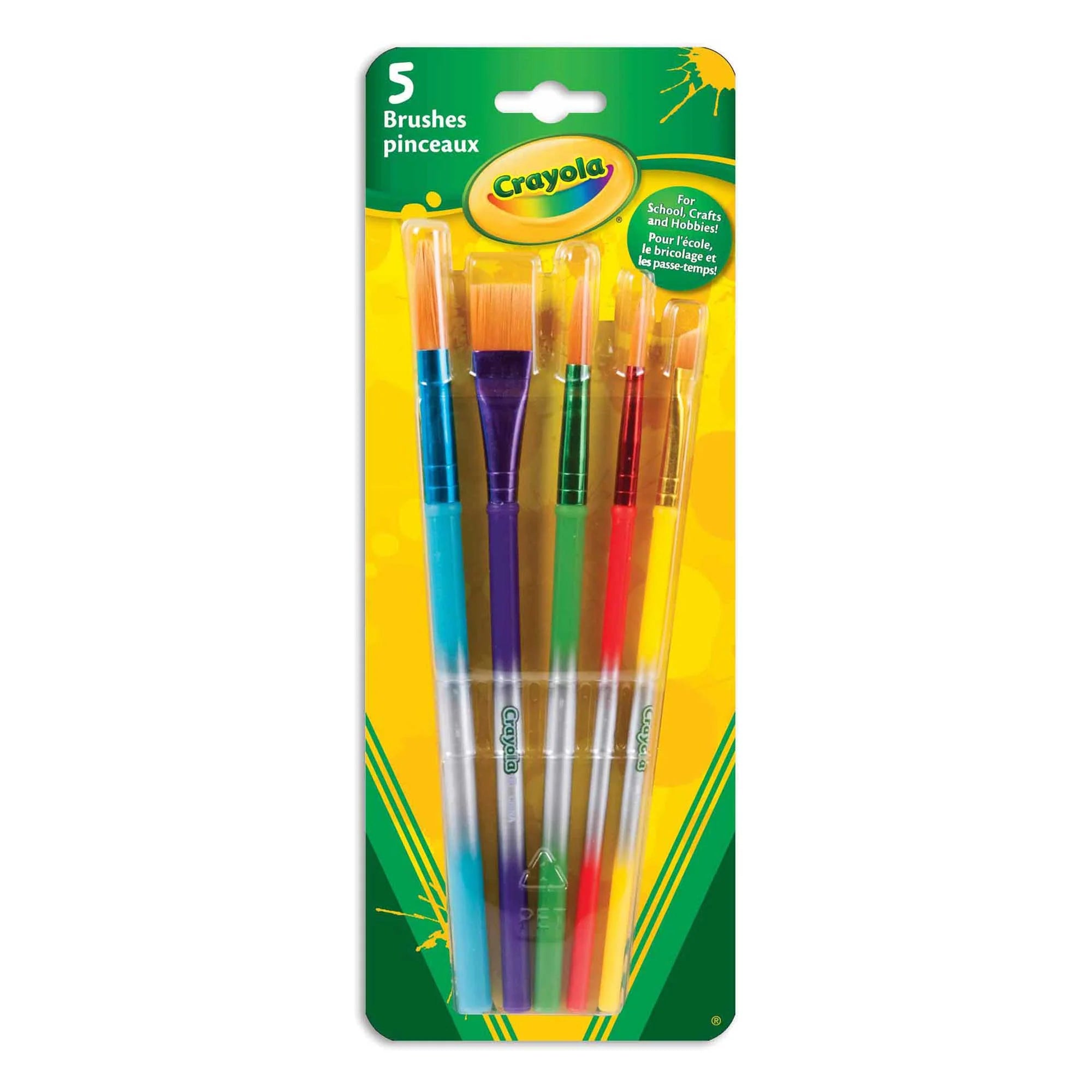 Crayola - Premium Brush Set, 5 Count | Event Horizon Hobbies CA