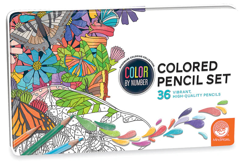 MindWare - Colour By Numbers - Coloured Pencil Set (Set of 36)