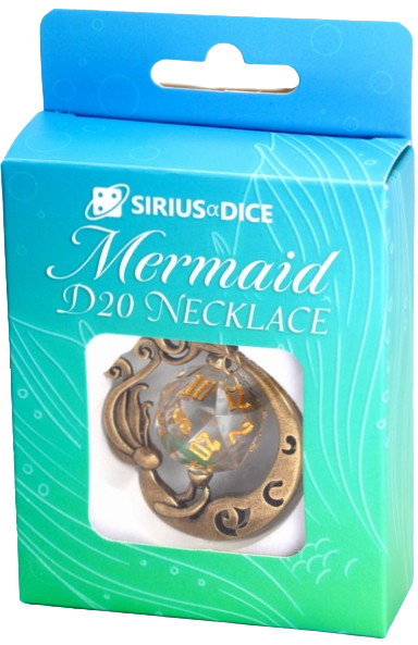 Dice - Sirius Dice - Mermaid d20 Necklace | Event Horizon Hobbies CA