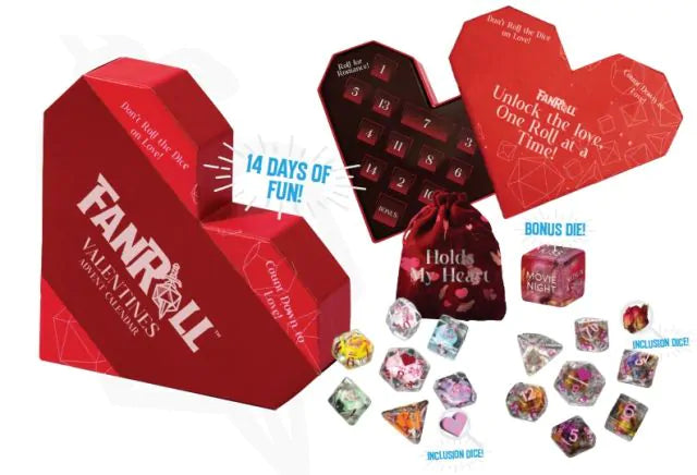 Dice - Fanroll - Valentines Advent Calendar | Event Horizon Hobbies CA