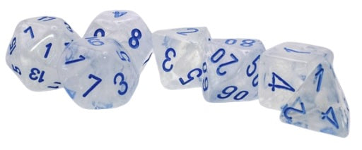 Dice - Chessex - Mega - Borealis Icicle // Light Blue