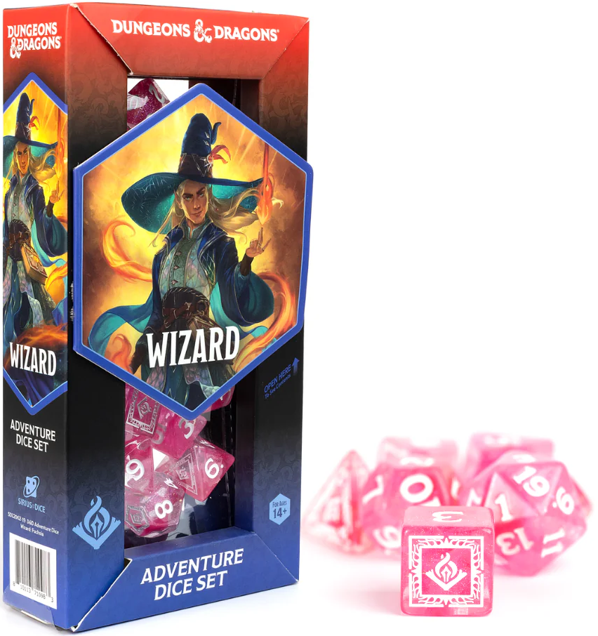 Dice - Sirius Dice - D&D Adventure - Wizard: Fuchsia | Event Horizon Hobbies CA