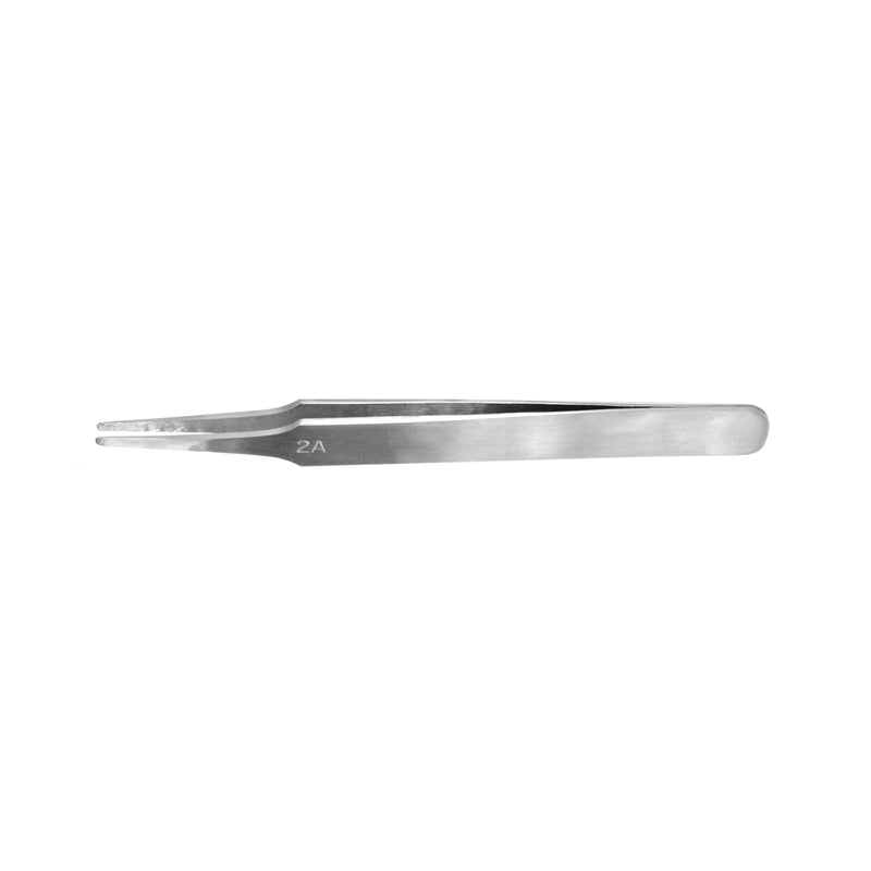 Vallejo - Flat Rounded Stainless Steel Tweezers (120mm)