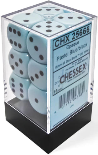 Dice - Chessex - 16mm D6 (12pc) - Opaque