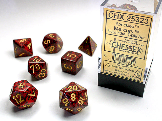 Dice - Chessex - Polyhedral (7pc) - Speckled | Event Horizon Hobbies CA