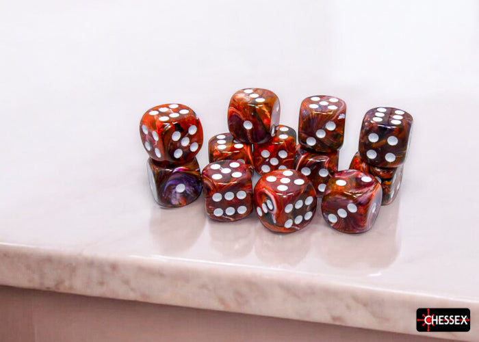 Dice - Chessex - 16mm D6 (12pc) (Mch2025)