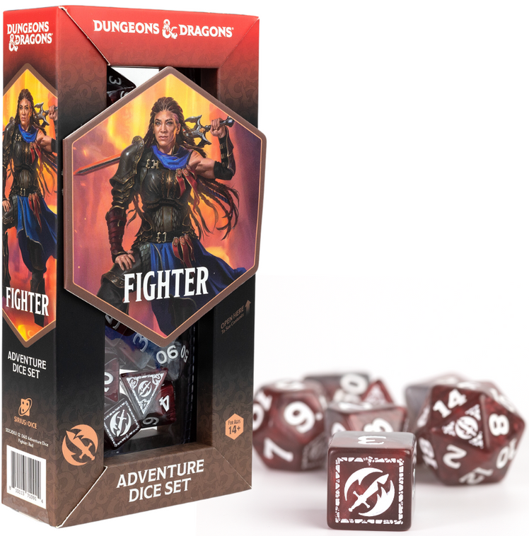 Dice - Sirius Dice - D&D Adventure - Fighter: Red | Event Horizon Hobbies CA