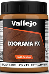 Paint Vallejo - Diorama FX - Earth Texture: Brown Earth (200ml) | Event Horizon Hobbies CA