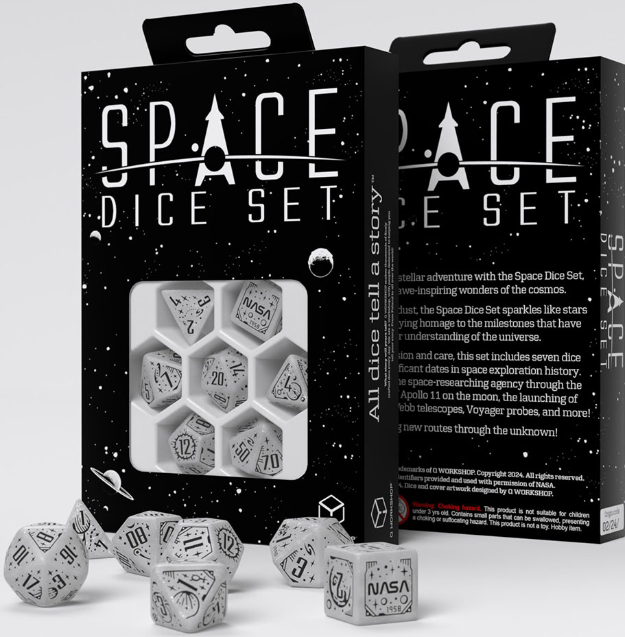 Dice  - Space Dice Set - Apollo | Event Horizon Hobbies CA