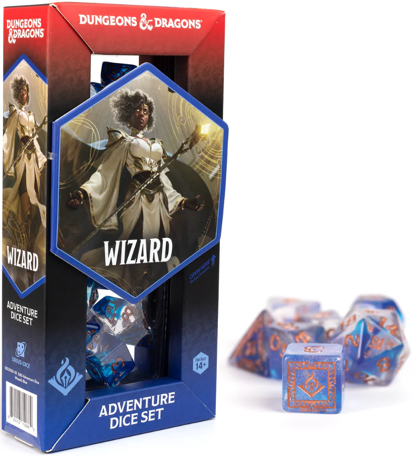 Dice - Sirius Dice - D&D Adventure - Wizard: Blue | Event Horizon Hobbies CA