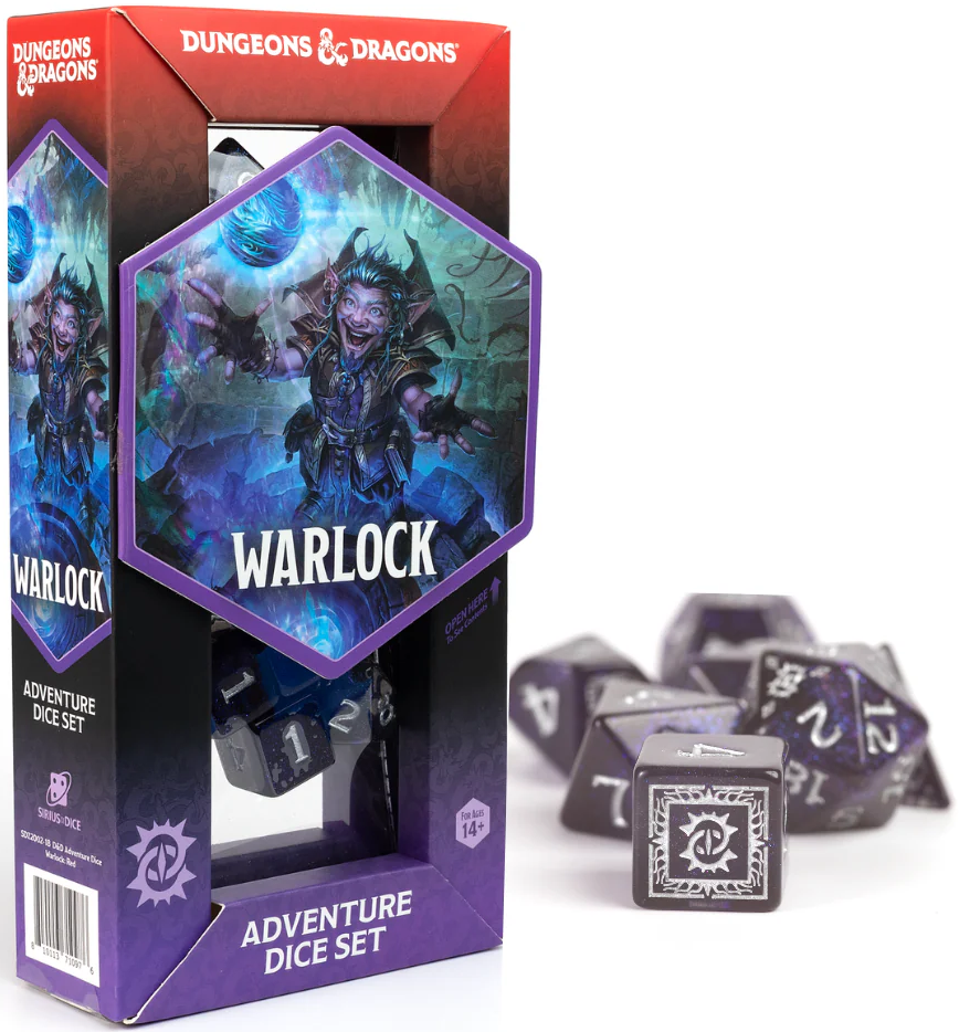 Dice - Sirius Dice - D&D Adventure - Warlock: Purple | Event Horizon Hobbies CA