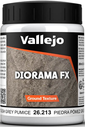 Paint Vallejo - Diorama FX - Ground Texture: Grey Pomez (200ml) | Event Horizon Hobbies CA